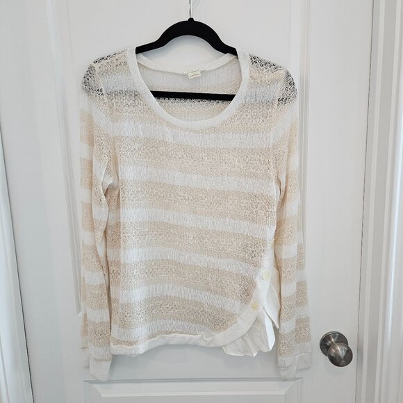 Anthropologie Clu + Willoughby Pullover Ruffle Sweater - Picture 1 of 5